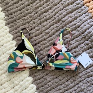 NWT O'Neill Calla Tall Tri Knot bikini top ☀️